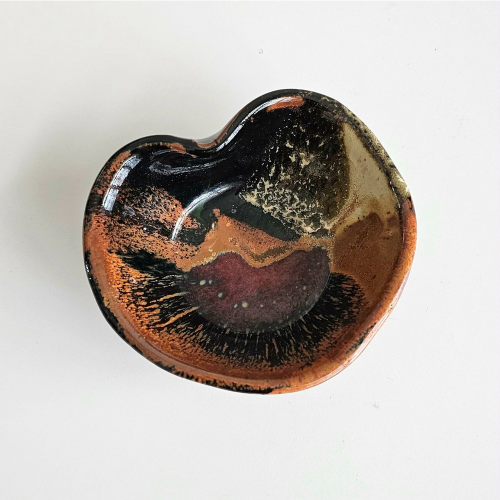 Prairie Fire Pottery Beach No. Dak Trinket Dish Studio Art Pottery Drip Glaze